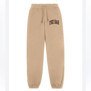 The Bar Tan Joggers Relaxed Fit Sweatpants